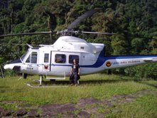 Me and Presidente Uribe's Helicopter