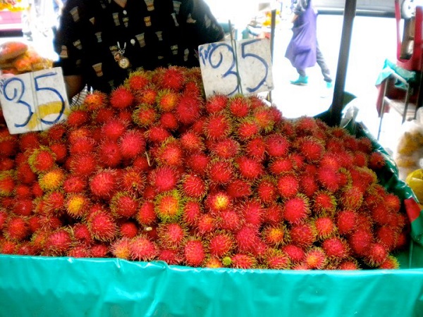 Lychees for sale on the street in Bangkok. Ready to go back any time!