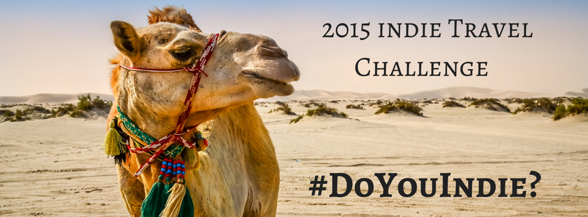 Join the 2015 indie Travel Challenge fb event cover