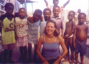 Local children in Cape Coast