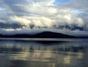 A rainbow over Lake Baikal