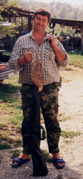 Piero with catch