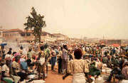 Dusty market of Kumasi