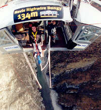 Scott about to bungy