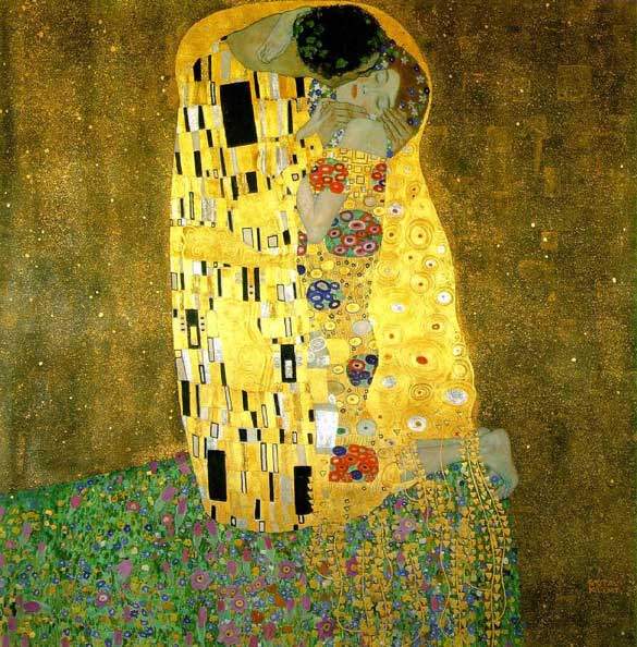 Klimt liked closeness-similarly nestled couples appear in two of his other paintings
