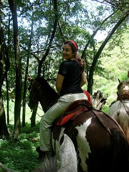 Katrina and her horse Machito...who was with pony