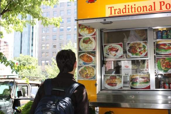 Sometimes the fancy dinner you had planned turns into lunch from a food cart. Trust me: it’s not the end of the world.