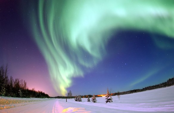 The Aurora Borealis (Northern Lights.)