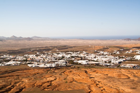 The city of Teguise seen from above