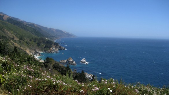 Coastline south of Big Sur.