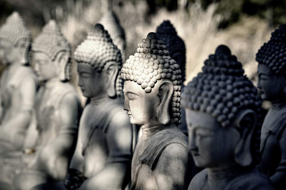 stone buddhas