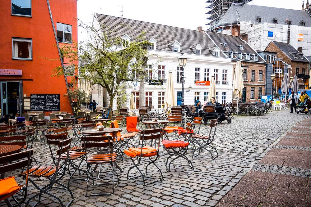 Cobblestone streets Aachen, Germany