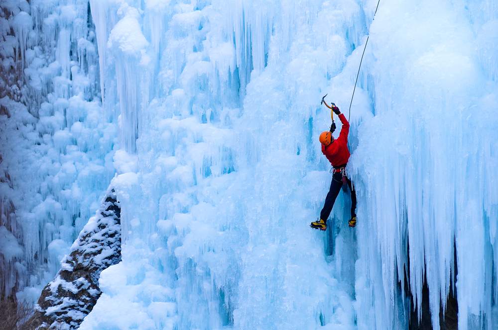 Dangerous travel activities like ice-climbing make even winter a thrill